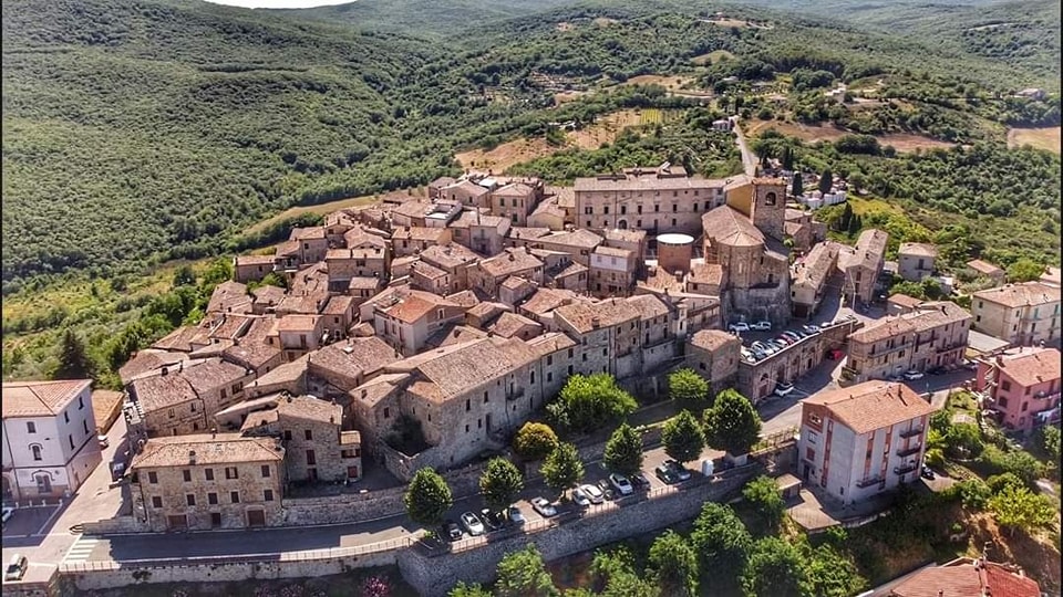 allerona umbria aerial view