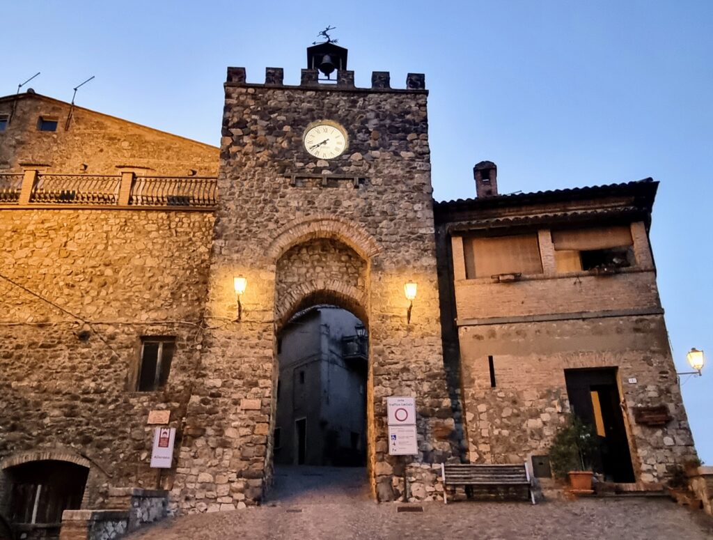 Allerona’s Porta del Sole, the main gate into the medieval village.