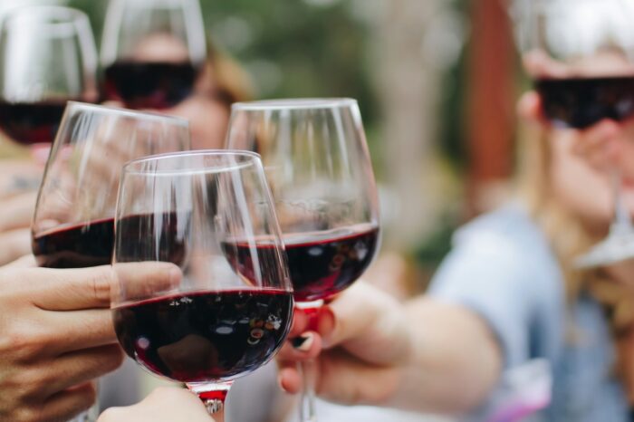wine tasting, cheers, red wine